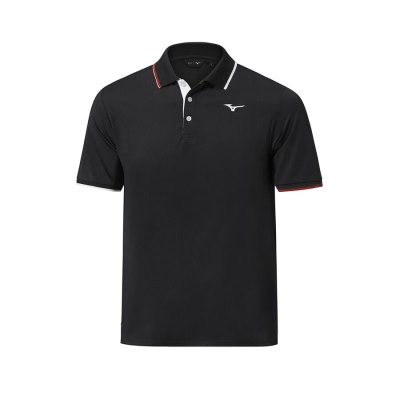 Camisa Polo Mizuno QD Comp Plus Hombre - Negros - Chile M876MAYPIO